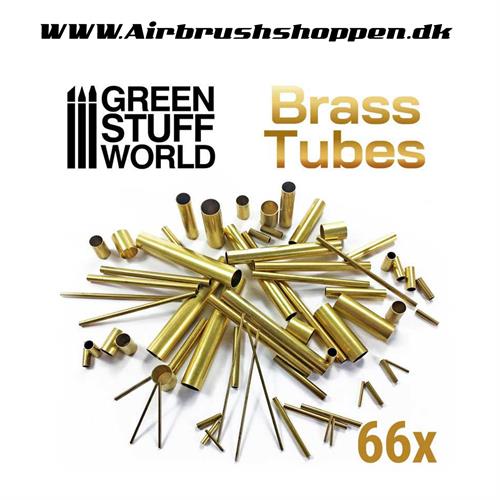 Messing rør - Brass Tubes Assortment 66 stk GSW